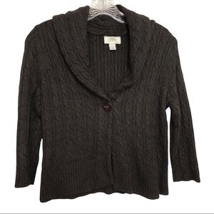 Ann Taylor Loft Crop Cardigan 3/4 Sleeves
